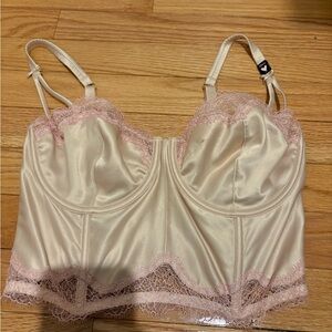 VS satin bustier Top